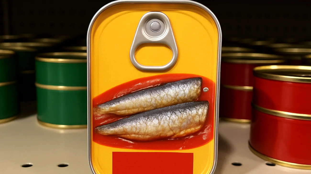 Canned sardines"